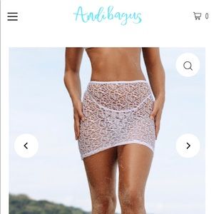 Beach coverup mini skirt - brand new never worn